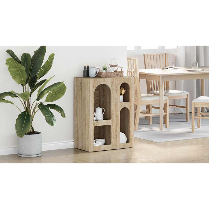 Sideboard ELST Sonoma eg 59 x 35 x 80.5 cm Konstrueret træ
