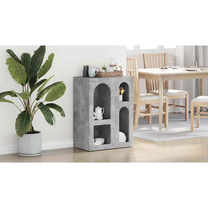 Sideboard ELST Beton Grå 59 x 35 x 80.5 cm Konstrueret træ