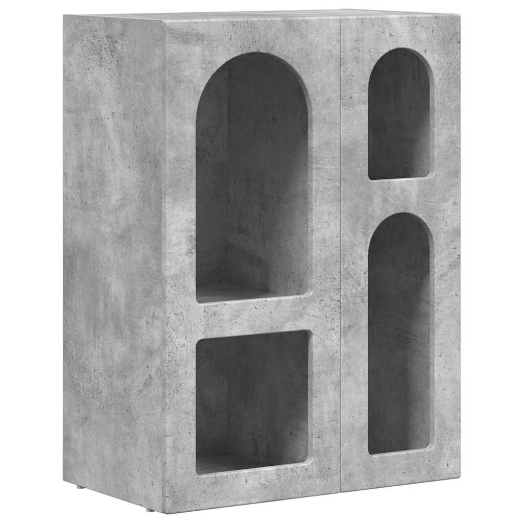 Sideboard ELST Beton Grå 59 x 35 x 80.5 cm Konstrueret træ