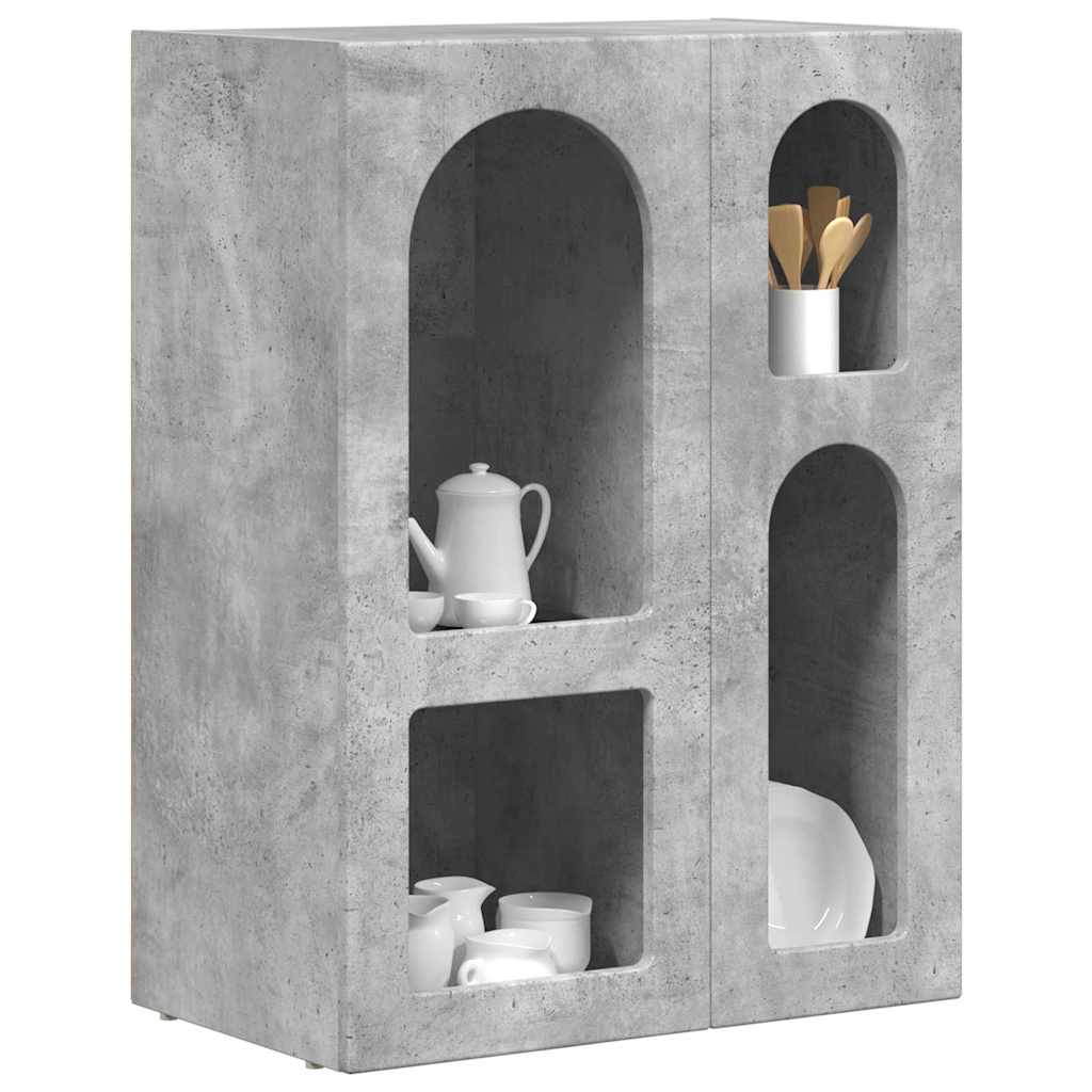 Sideboard ELST Beton Grå 59 x 35 x 80.5 cm Konstrueret træ