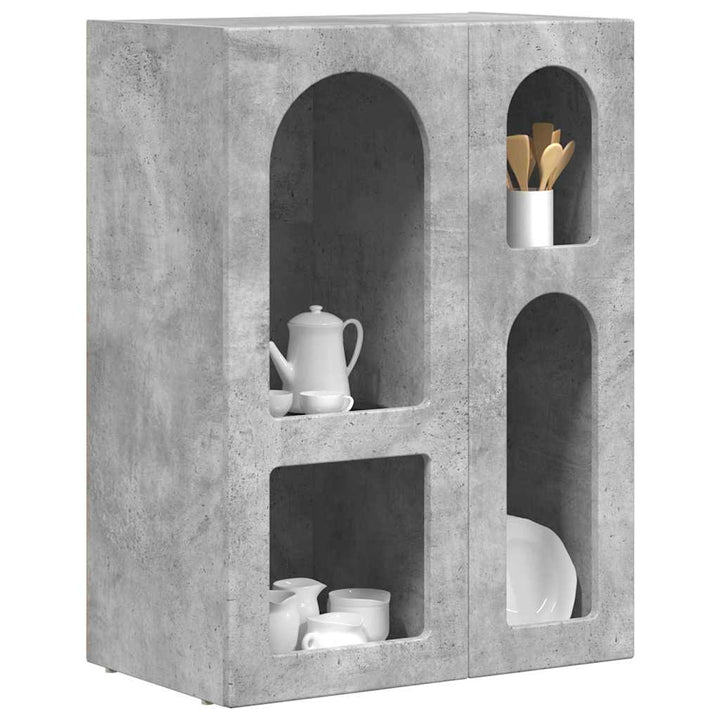 Sideboard ELST Beton Grå 59 x 35 x 80.5 cm Konstrueret træ