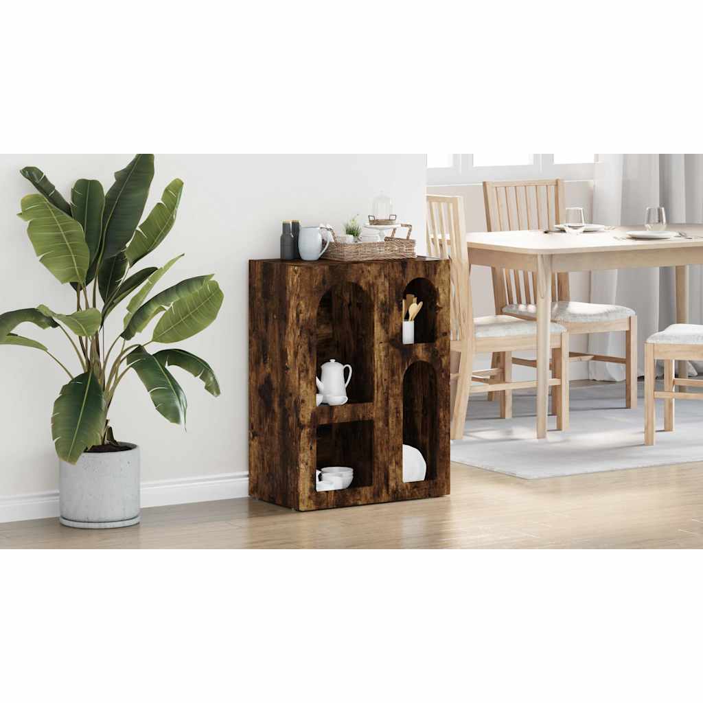 Sideboard ELST Røget eg 59 x 35 x 80.5 cm Konstrueret træ
