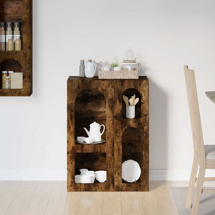 Sideboard ELST Røget eg 59 x 35 x 80.5 cm Konstrueret træ