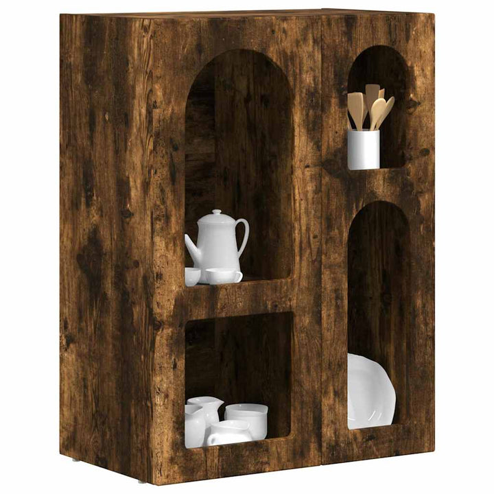 Sideboard ELST Røget eg 59 x 35 x 80.5 cm Konstrueret træ