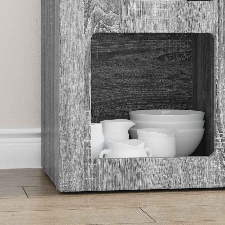 Sideboard ELST Grå Sonoma 59 x 35 x 80.5 cm Konstrueret træ