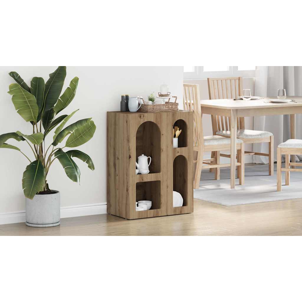 Sideboard ELST Artisan Egetræ 59 x 35 x 80.5 cm Konstrueret træ
