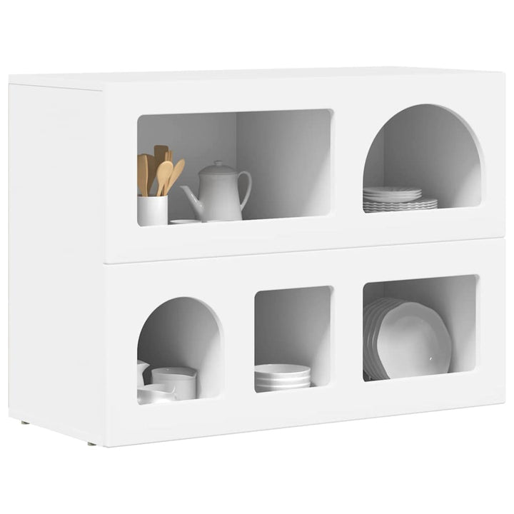 Sideboard ELST Hvid 80,5 x 35 x 59 cm Konstrueret træ