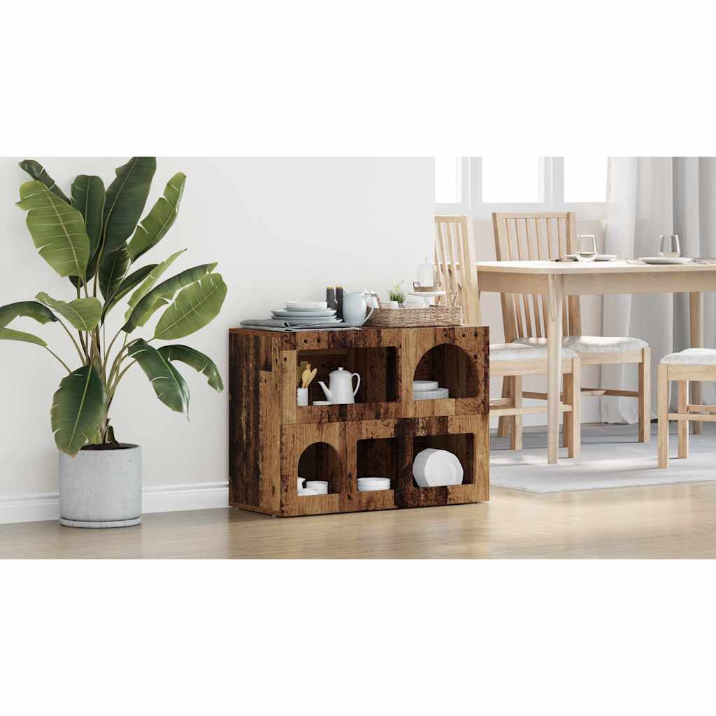 Sideboard ELST Gammelt træ 80,5 x 35 x 59 cm Konstrueret træ