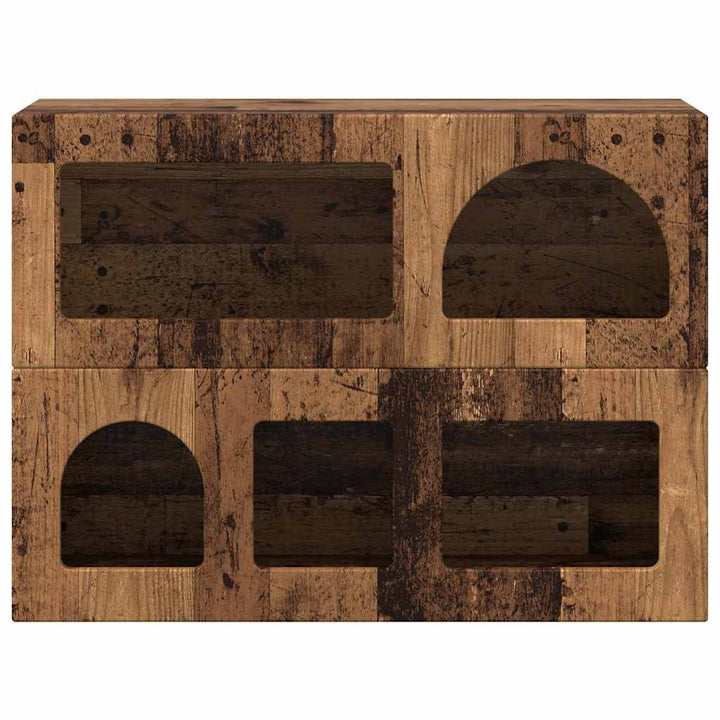 Sideboard ELST Gammelt træ 80,5 x 35 x 59 cm Konstrueret træ