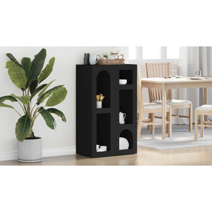Sideboard ELST Sort 59 x 35 x 100,5 cm Konstrueret træ