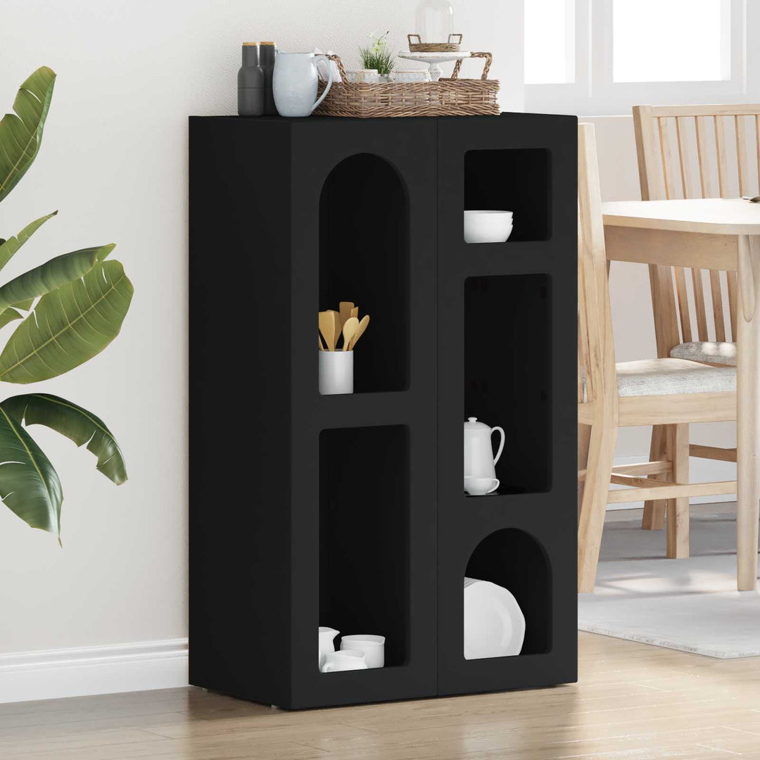 Sideboard Sort 59 x 35 x 100,5 cm Konstrueret træ