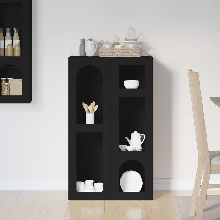 Sideboard Sort 59 x 35 x 100,5 cm Konstrueret træ