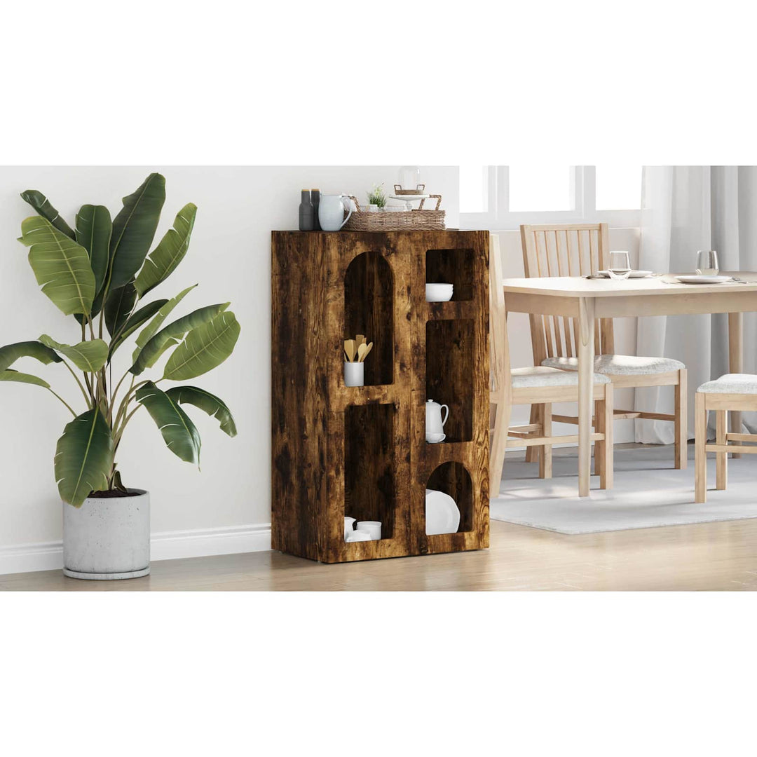 Sideboard ELST Røget eg 59 x 35 x 100,5 cm Konstrueret træ