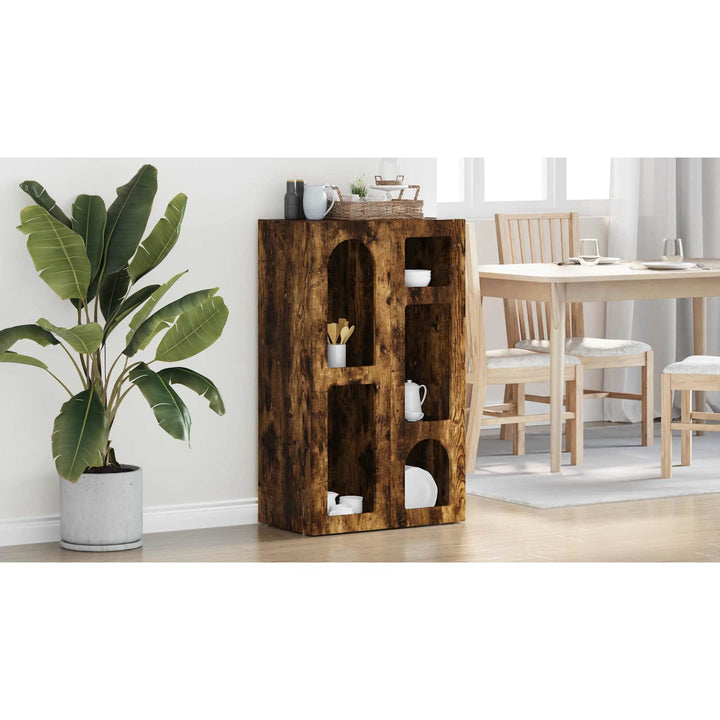 Sideboard ELST Røget eg 59 x 35 x 100,5 cm Konstrueret træ