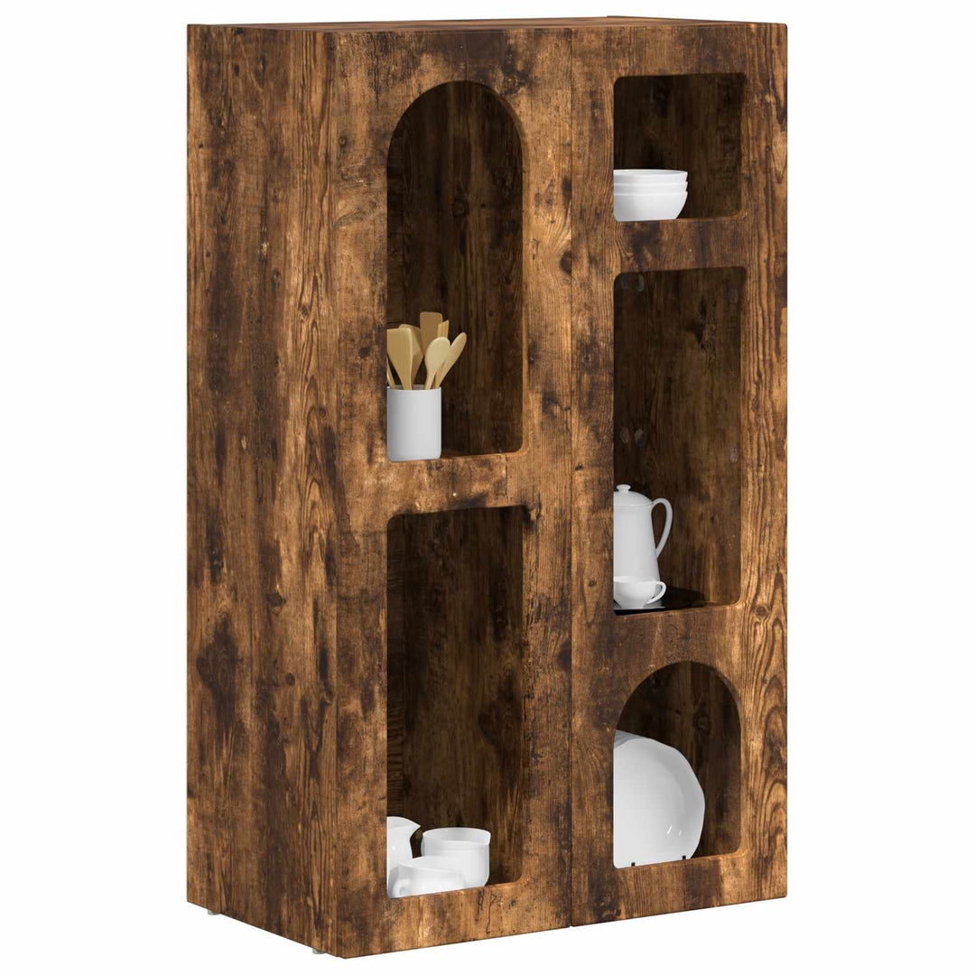 Sideboard ELST Røget eg 59 x 35 x 100,5 cm Konstrueret træ