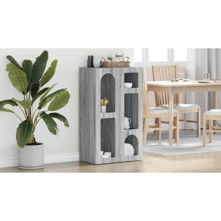 Sideboard ELST Grå Sonoma 59 x 35 x 100,5 cm Konstrueret træ
