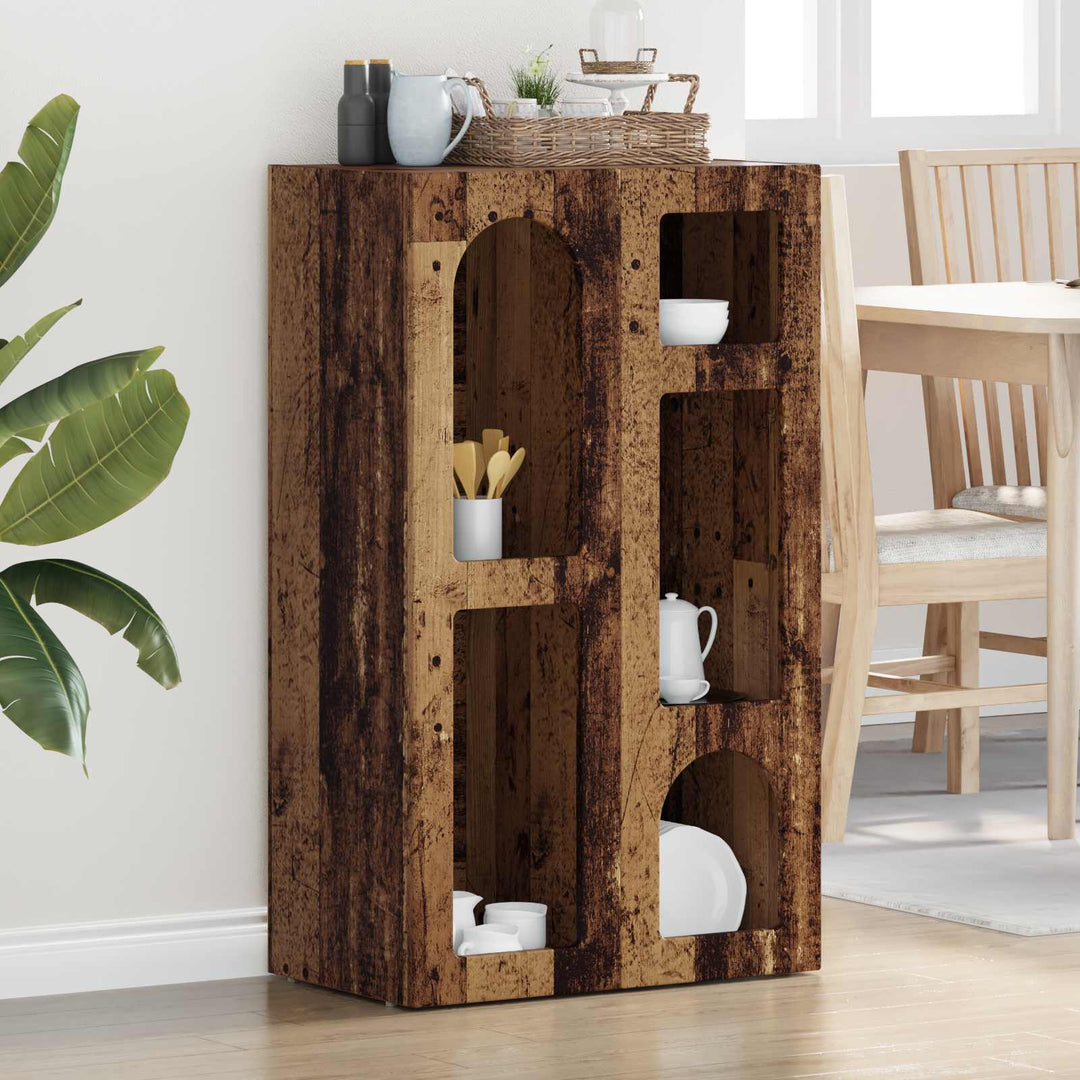 Sideboard ELST Gammelt træ 59 x 35 x 100,5 cm Konstrueret træ