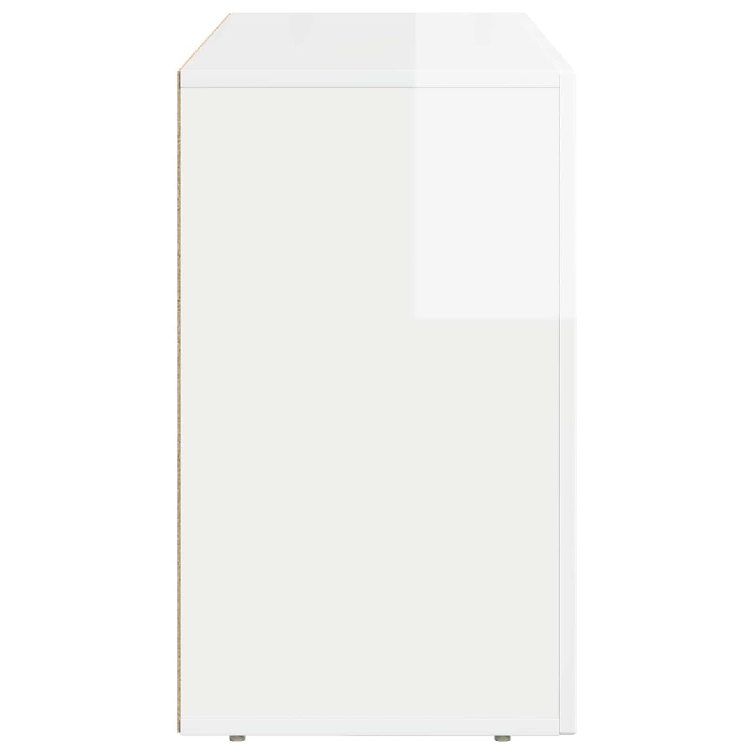 Sideboard ELST Høj gloss hvid 100 x 35 x 59 cm Konstrueret træ