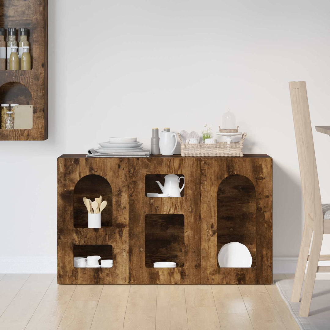 Sideboard ELST Røget eg 100 x 35 x 59 cm Konstrueret træ