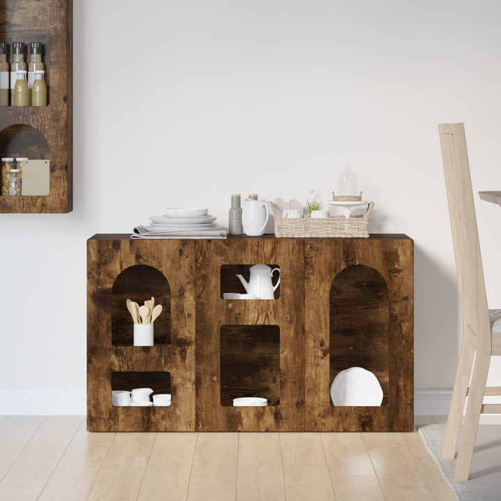 Sideboard ELST Røget eg 100 x 35 x 59 cm Konstrueret træ