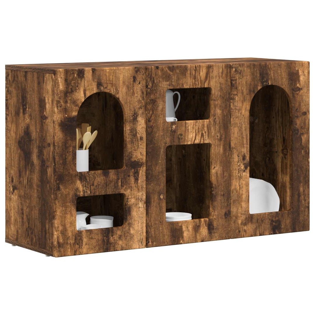 Sideboard ELST Røget eg 100 x 35 x 59 cm Konstrueret træ