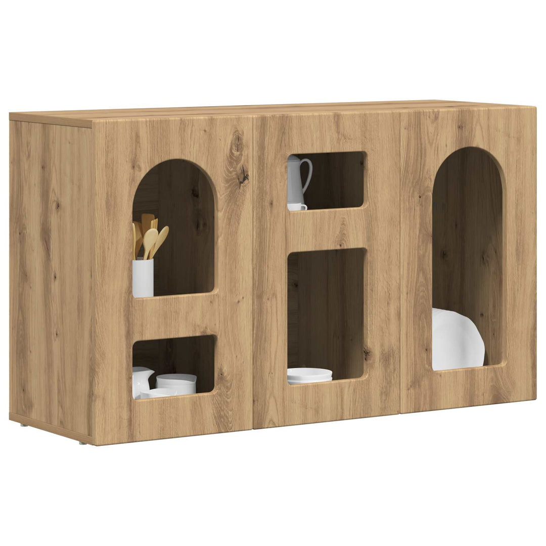 Sideboard ELST Artisan Egetræ 100 x 35 x 59 cm Konstrueret træ