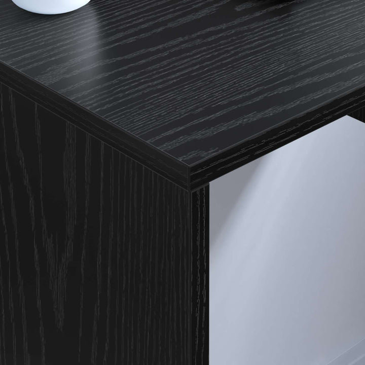 Væghængt skrivebord Sort eg Konstrueret træ 60 x 45 x 30 cm