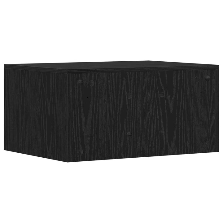 Væghængt skrivebord Sort eg 60 x 45 x 30 cm Konstrueret træ