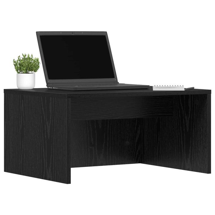 Væghængt skrivebord Sort eg Konstrueret træ 60 x 45 x 30 cm