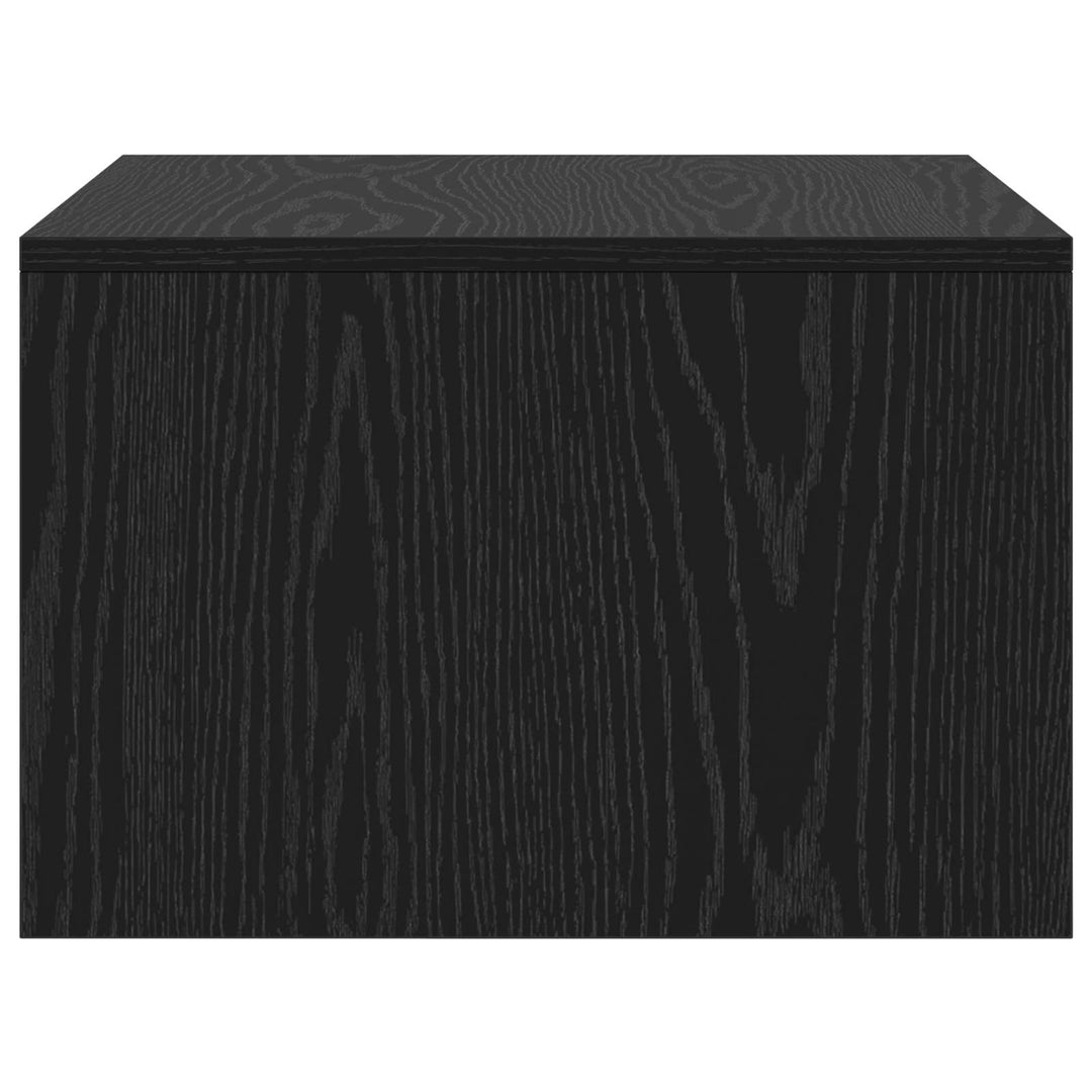 Væghængt skrivebord Sort eg Konstrueret træ 60 x 45 x 30 cm