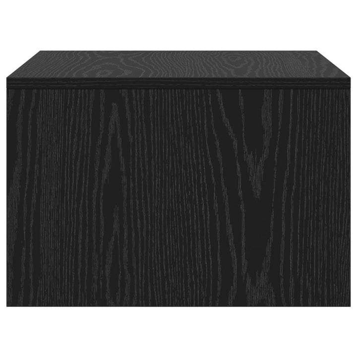 Væghængt skrivebord Sort eg Konstrueret træ 60 x 45 x 30 cm