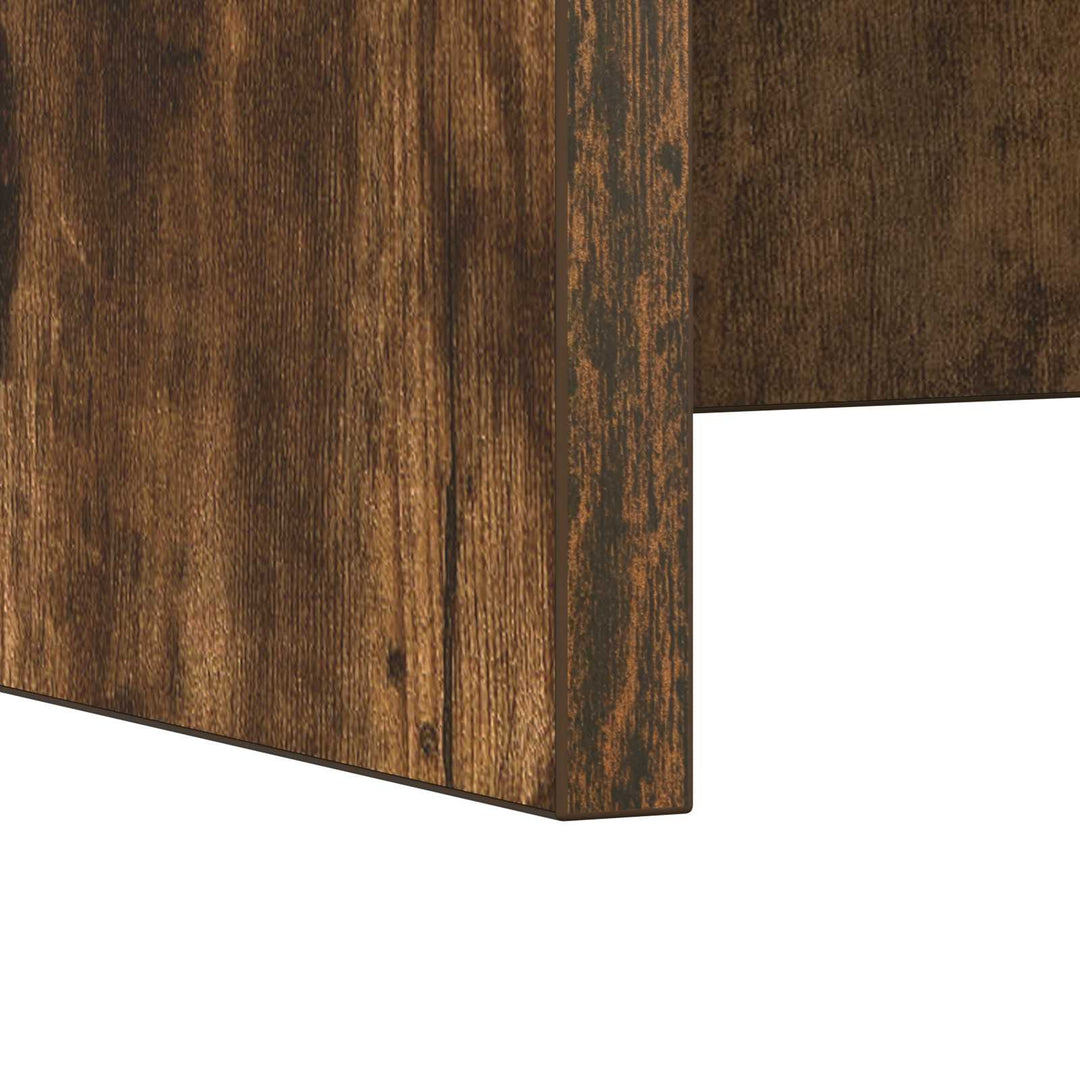 Væghængt skrivebord Røget eg 60 x 45 x 30 cm Konstrueret træ