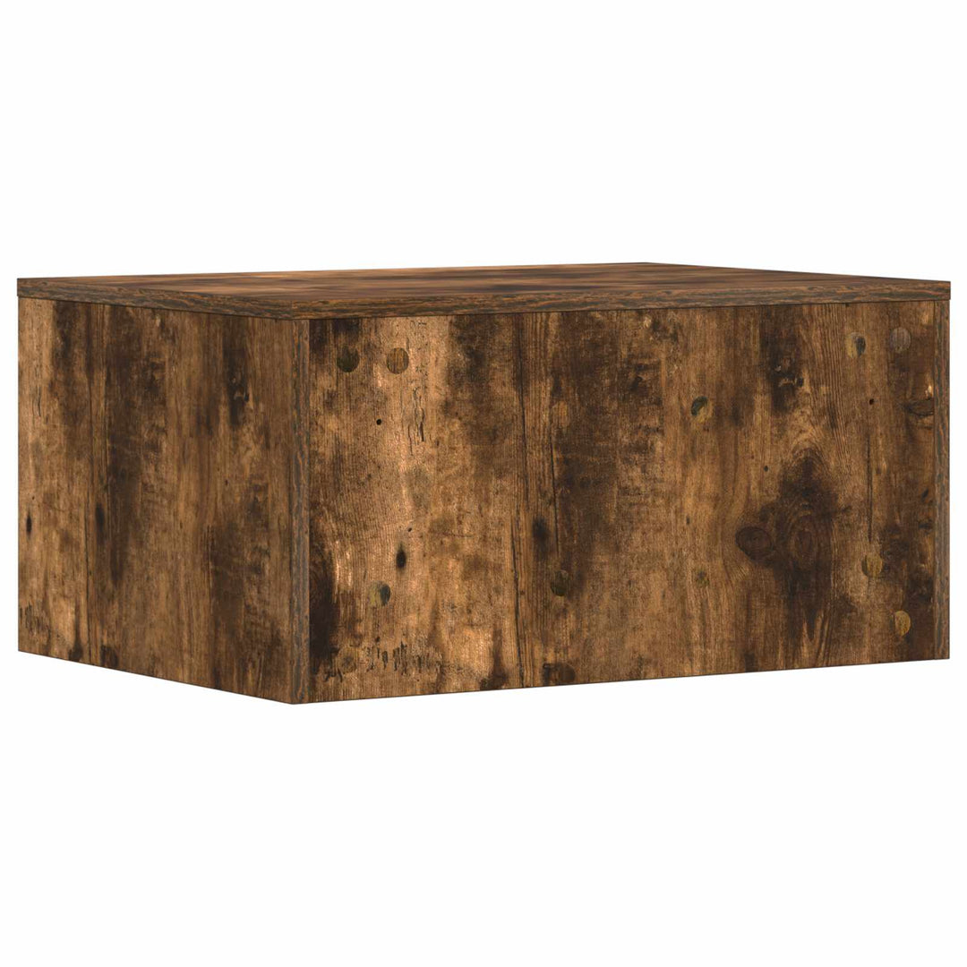 Væghængt skrivebord Røget eg 60 x 45 x 30 cm Konstrueret træ