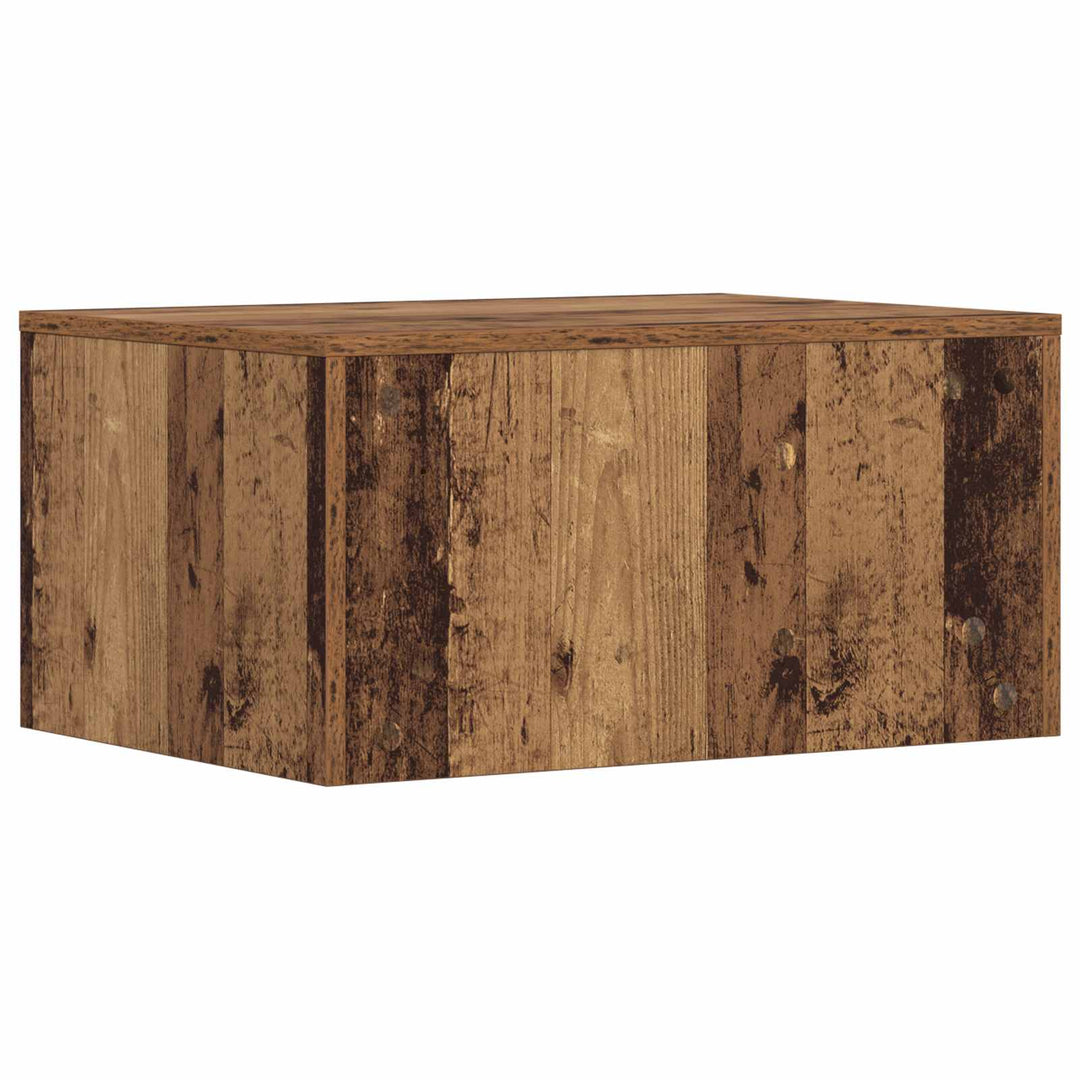 Væghængt skrivebord Gammelt træ 60 x 45 x 30 cm Konstrueret træ