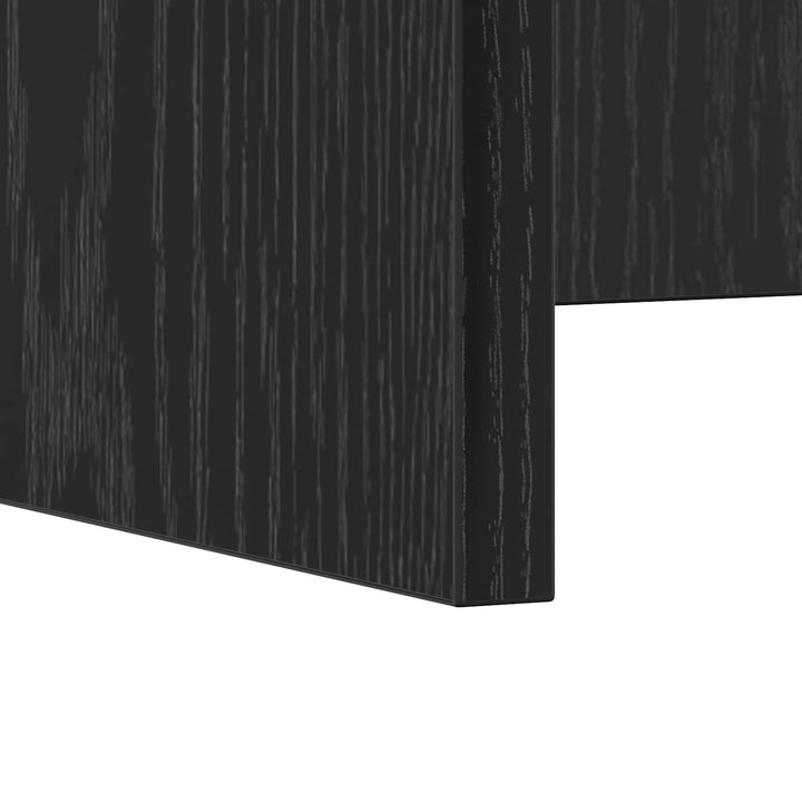 Væghængt skrivebord Sort eg Konstrueret træ 80 x 45 x 30 cm