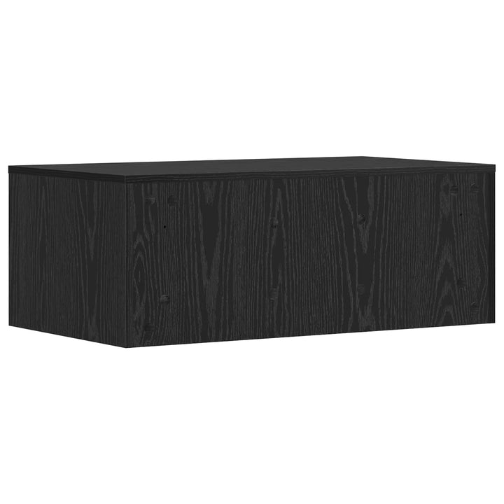 Væghængt skrivebord Sort eg Konstrueret træ 80 x 45 x 30 cm