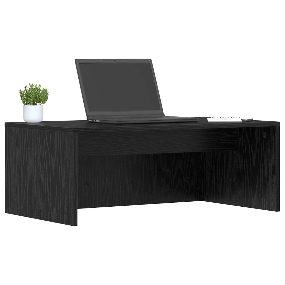 Væghængt skrivebord Sort eg Konstrueret træ 80 x 45 x 30 cm