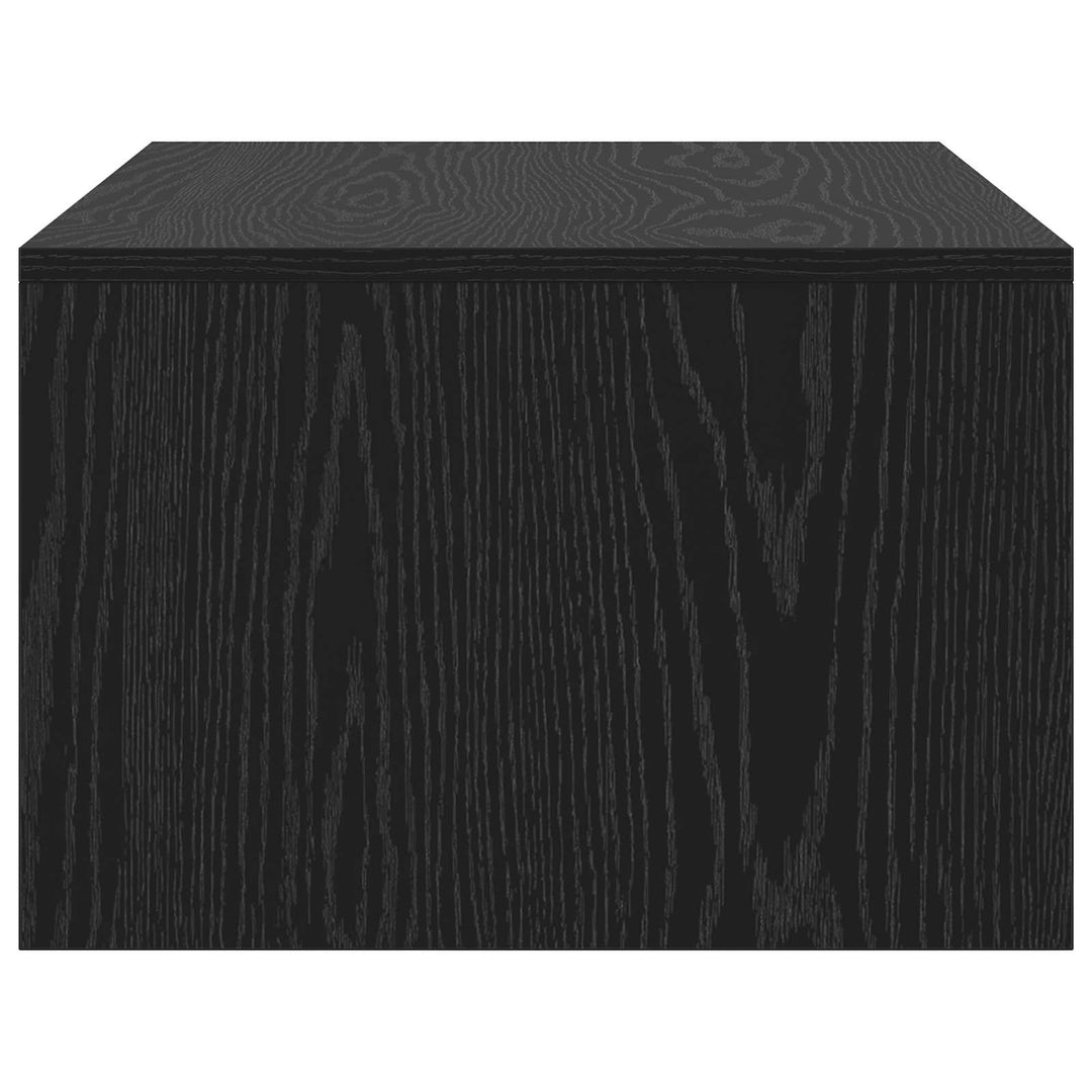 Væghængt skrivebord Sort eg Konstrueret træ 80 x 45 x 30 cm