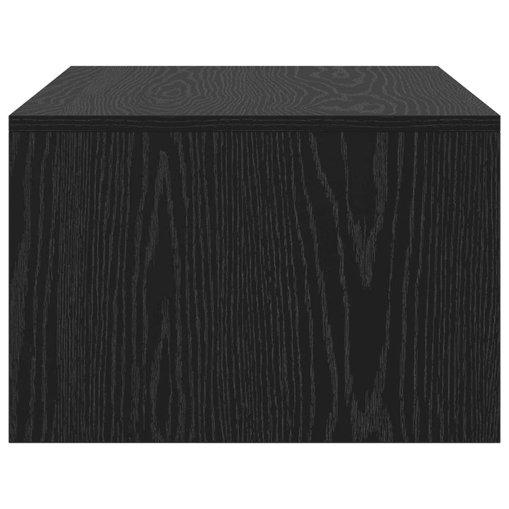 Væghængt skrivebord Sort eg Konstrueret træ 80 x 45 x 30 cm