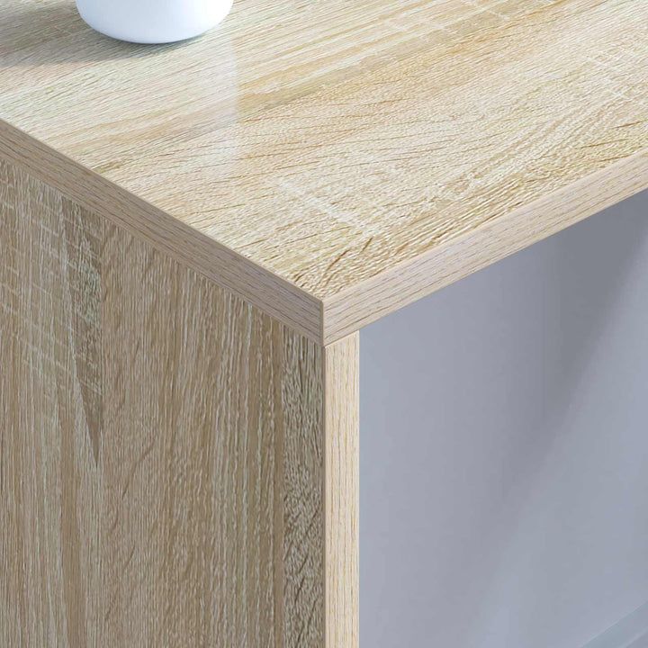 Væghængt skrivebord Sonoma eg 80 x 45 x 30 cm Konstrueret træ