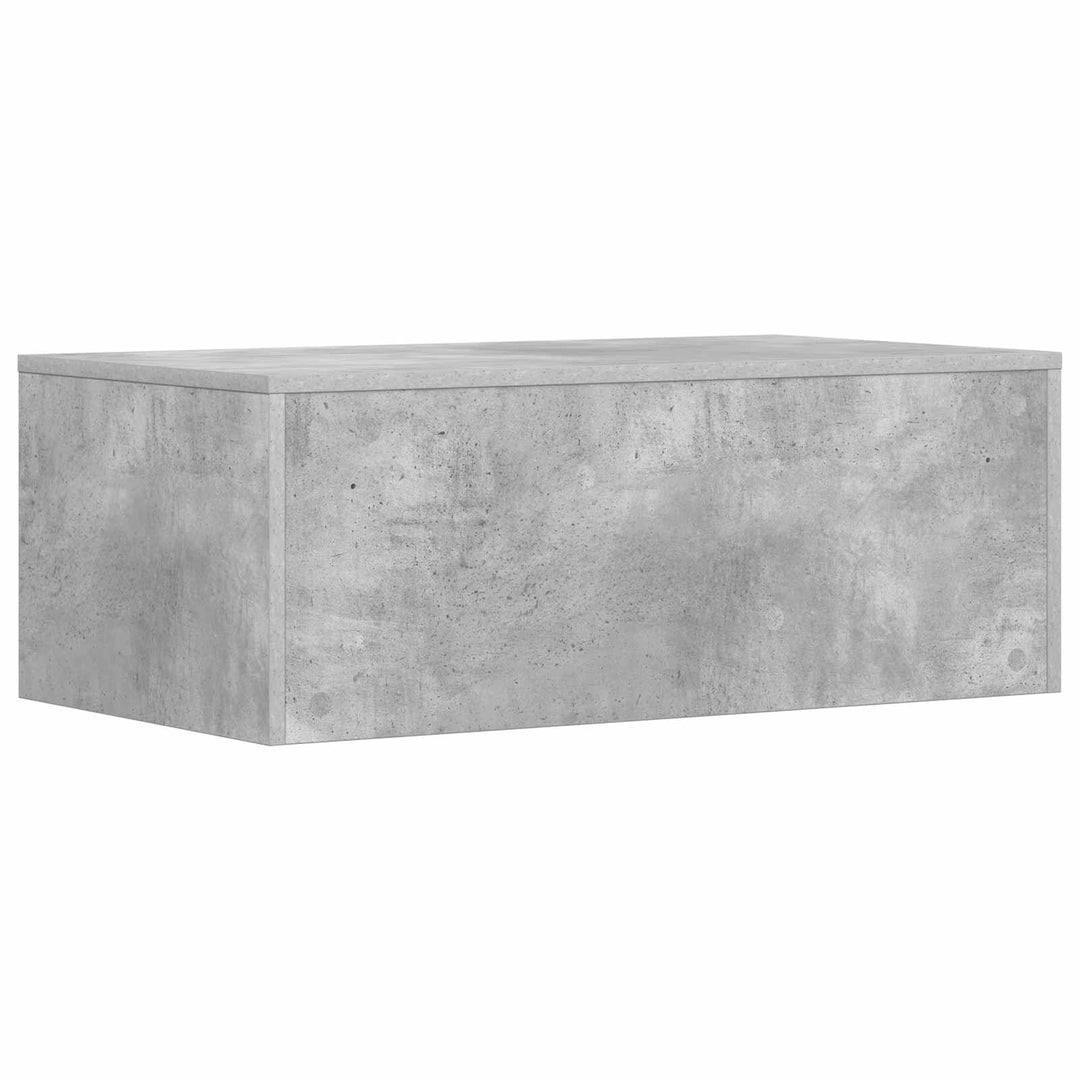 Væghængt skrivebord Beton Grå 80 x 45 x 30 cm Konstrueret træ