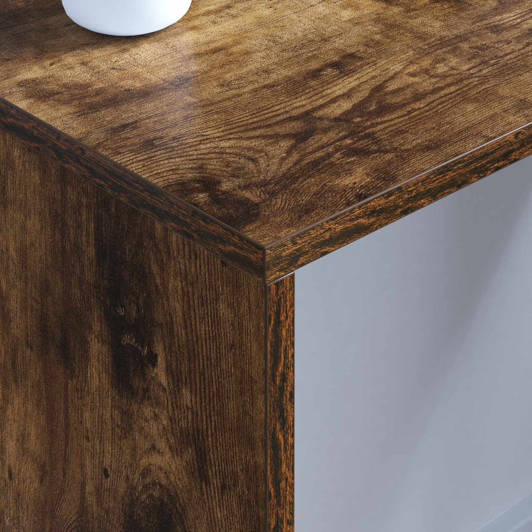 Væghængt skrivebord Røget eg 80 x 45 x 30 cm Konstrueret træ