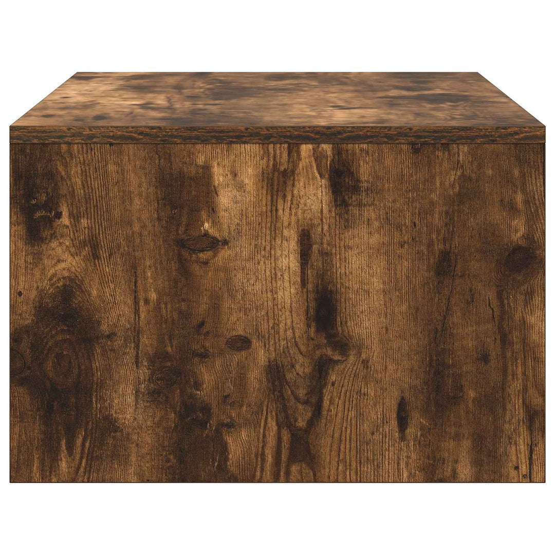 Væghængt skrivebord Røget eg 80 x 45 x 30 cm Konstrueret træ
