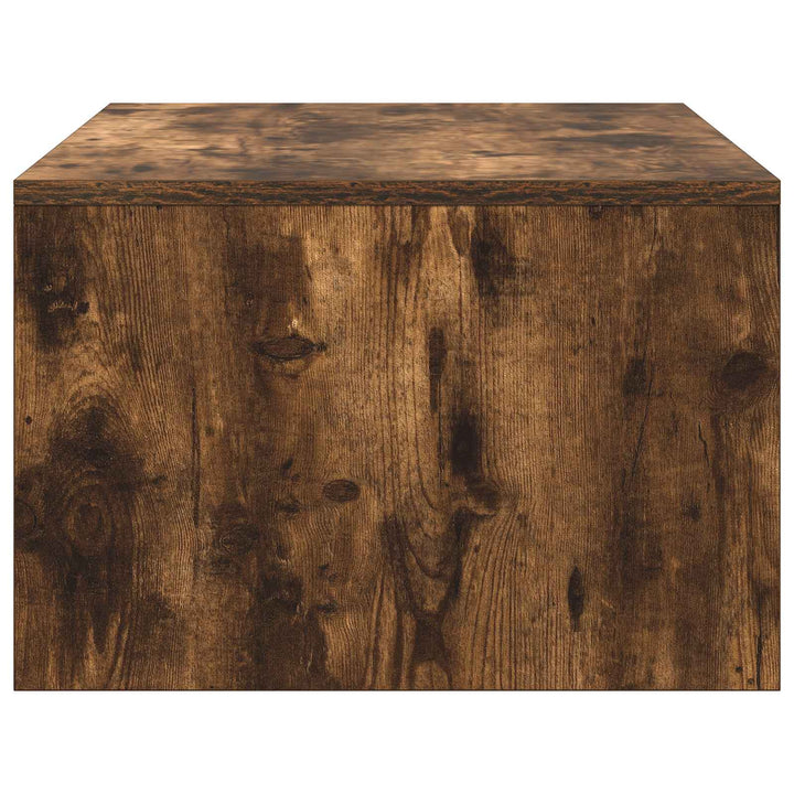 Væghængt skrivebord Røget eg 80 x 45 x 30 cm Konstrueret træ