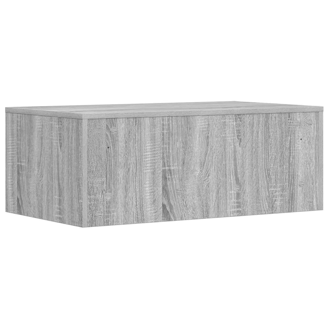 Væghængt skrivebord Grå Sonoma 80 x 45 x 30 cm Konstrueret træ