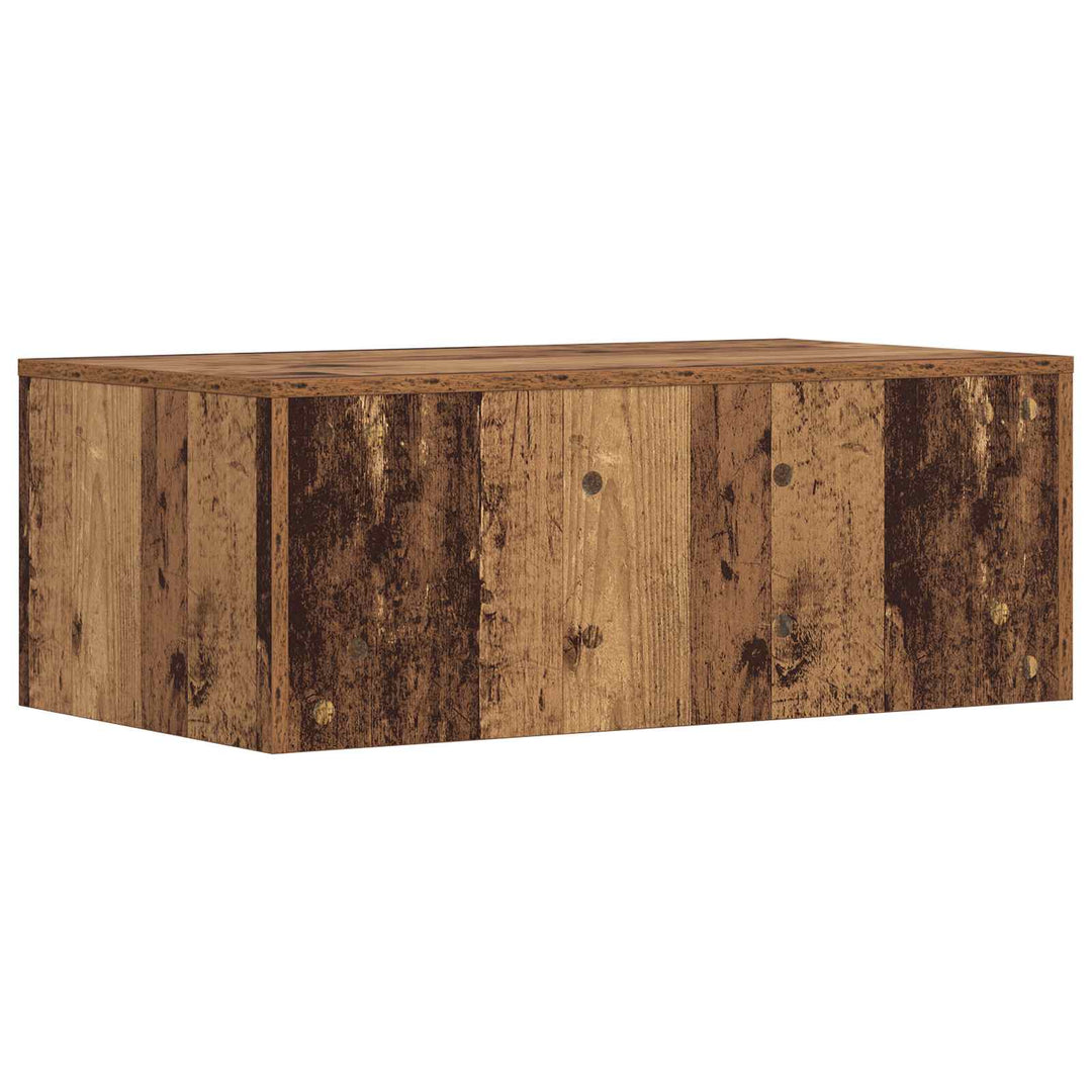 Væghængt skrivebord Gammelt træ 80 x 45 x 30 cm Konstrueret træ