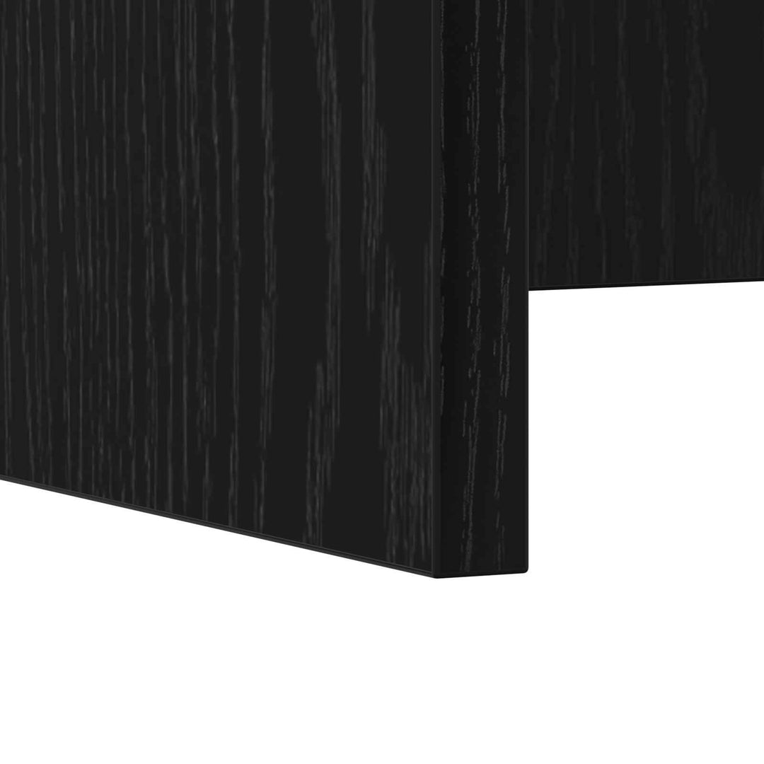 Væghængt skrivebord Sort eg Konstrueret træ 100 x 45 x 30 cm
