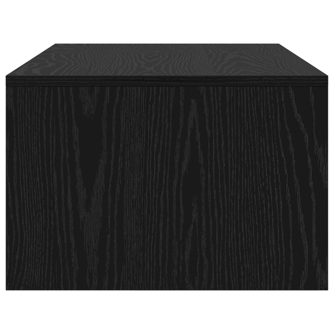 Væghængt skrivebord Sort eg Konstrueret træ 100 x 45 x 30 cm