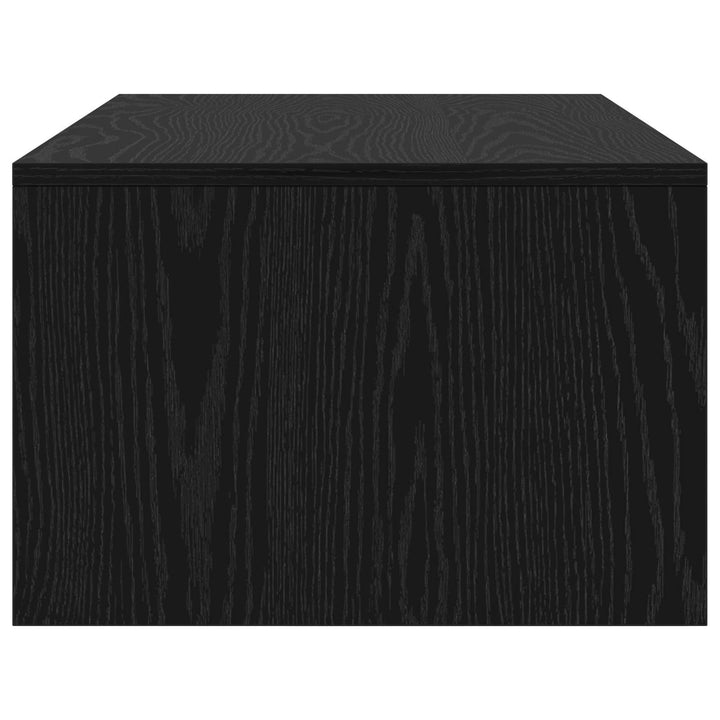 Væghængt skrivebord Sort eg Konstrueret træ 100 x 45 x 30 cm