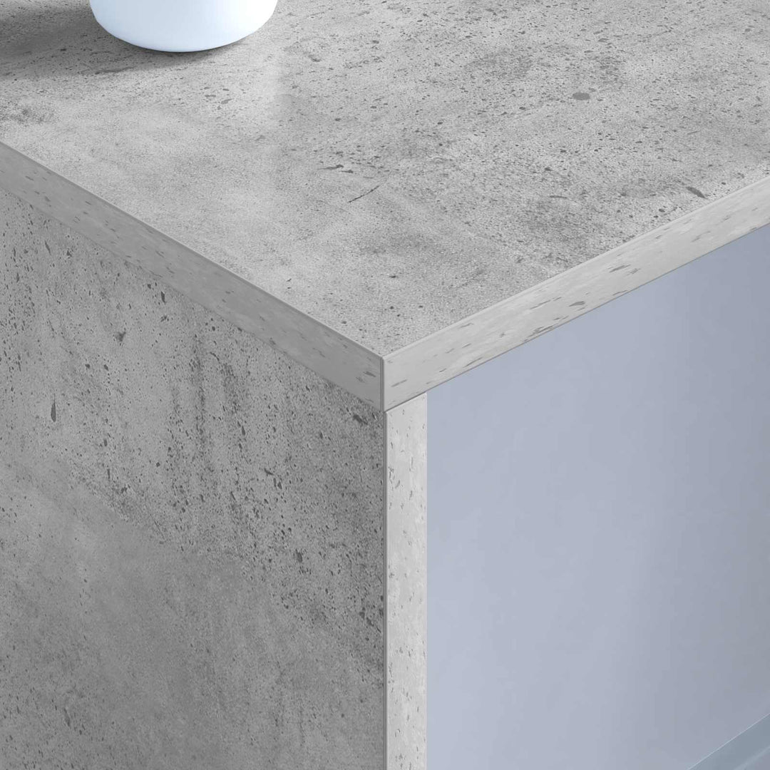 Væghængt skrivebord Beton Grå 100 x 45 x 30 cm Konstrueret træ